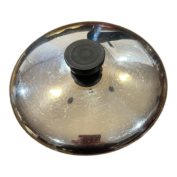 Vintage Revere Ware 1.5 QT Quart Sauce Pan Copper Clad Bottom w/Lid Clinton, IL - Picture 7 of 9